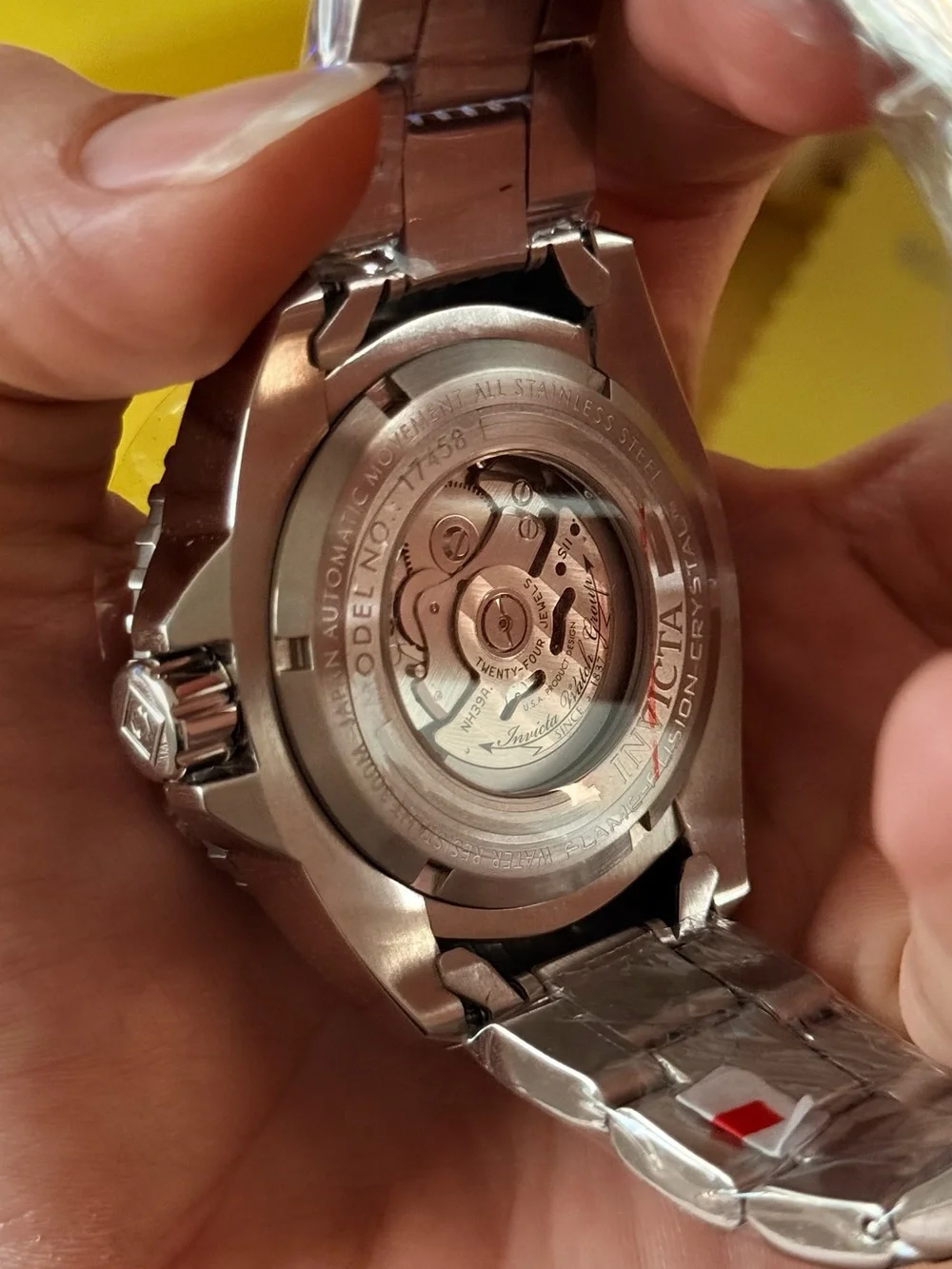 Invicta Automatic NH39A Men's Stainless Steel Silver Watch - Skeleton Dial